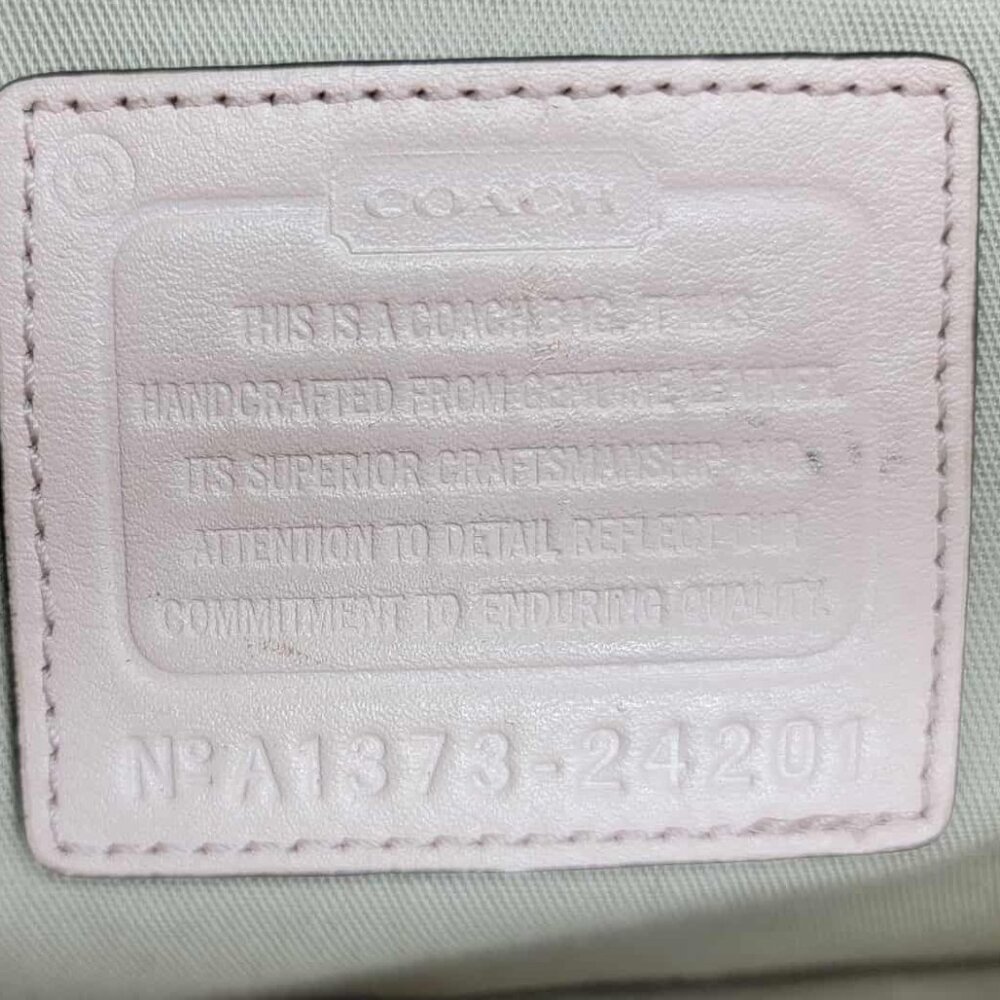 Coach Leather Women's Handbag in Pale Pink Color (Misty Rose) - Picture 14 of 14